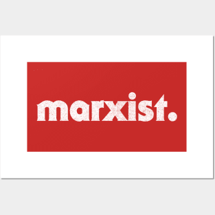 Marxist /// Retro Faded Style Typography Design Posters and Art